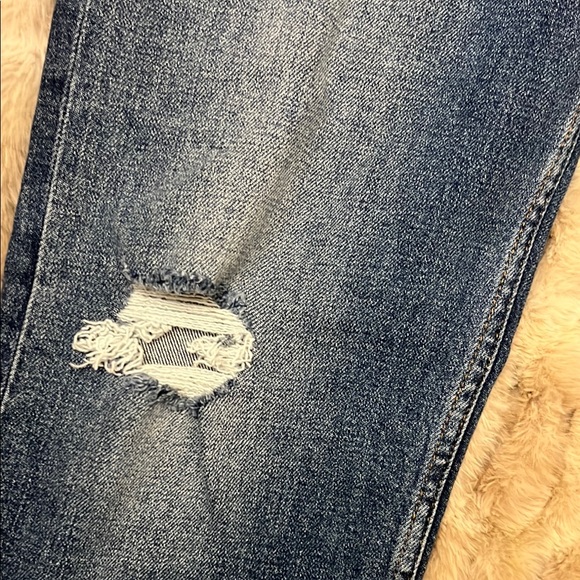 Redone Jeans Stovepipe Straight Leg Distressed Jeans Medium Wash 28 - Picture 6 of 11